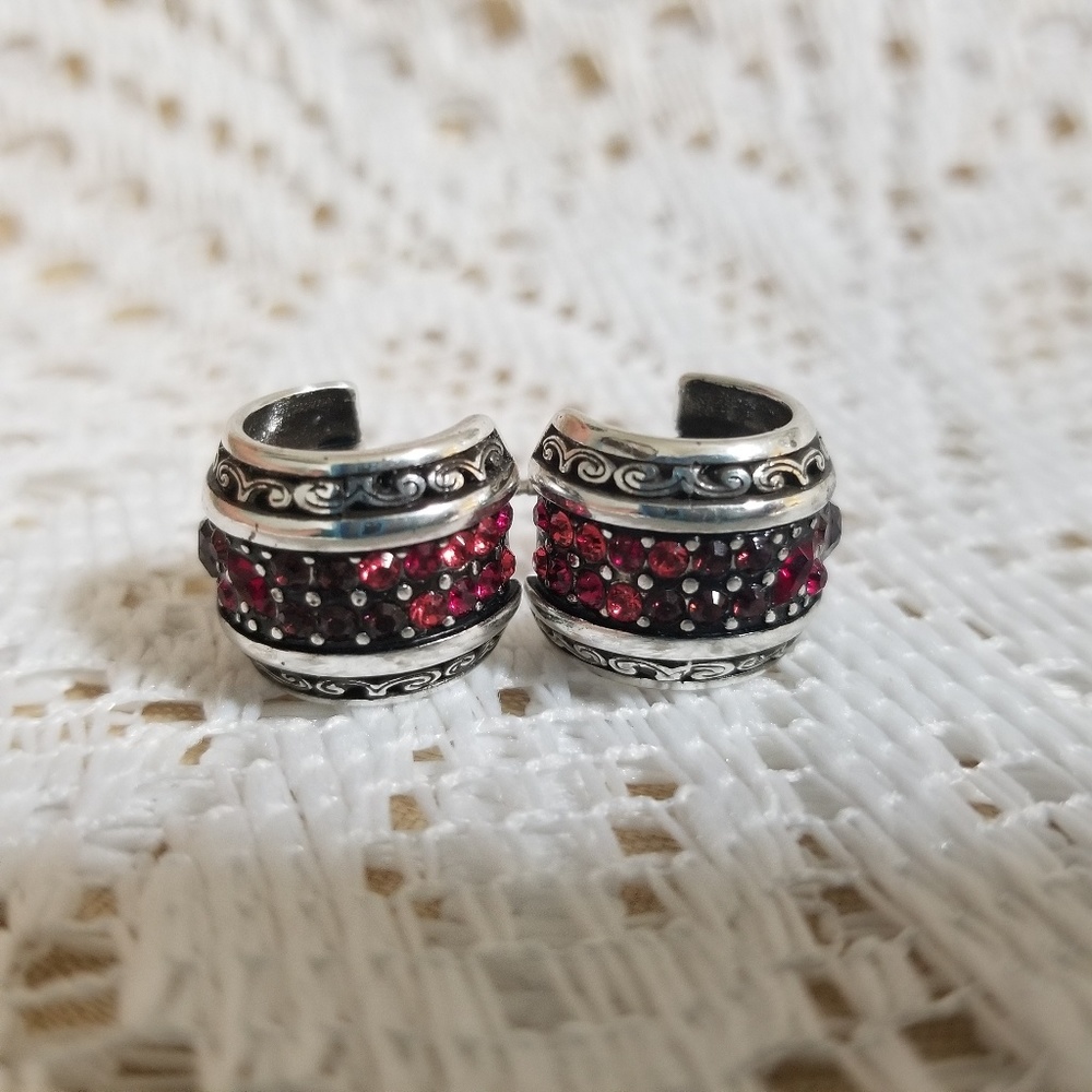 Brighton crystal voyage Swarovski earrings red